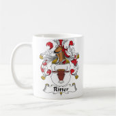Ritter Familienwappen Kaffeetasse (Links)