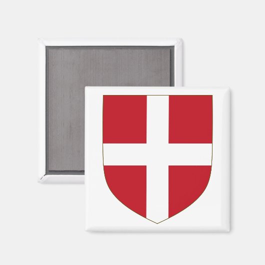 Ritter Hospitaller Coat of Arms Magnet (Vorderseite/Rückseite)