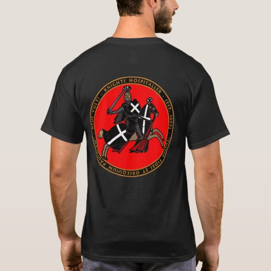 Ritter Hospitaller, der in Kampf-Siegel Shir T-Shirt (Rückseite)