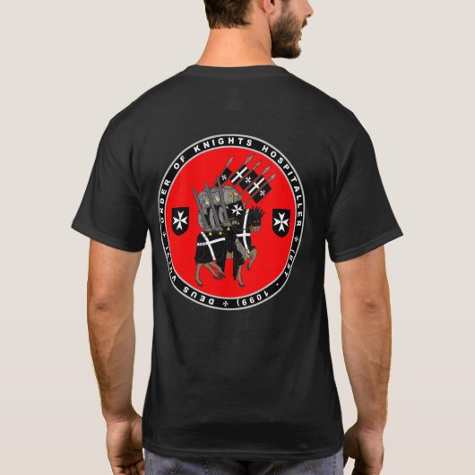 Ritter Hospitaller, der marschiert, um T-Shirt (Rückseite)