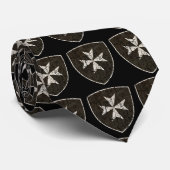 Ritter Hospitaller Kreuz, beunruhigt Krawatte (Gerollt)