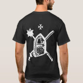 Ritter Hospitaller Muskatblüte, Klinge und T-Shirt (Rückseite)