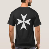 Ritter Hospitaller vorderes u. hinteres QuerShirt T-Shirt (Rückseite)