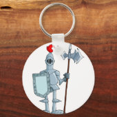 Ritter im Rüstungsladen Schlüsselanhänger (Vorderseite)