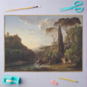 Ritter in der italienischen Landschaft Ephemera De Seidenpapier (Basteln)