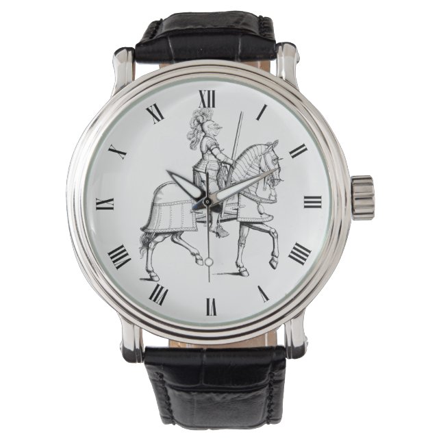 Ritter in der Rüstung Armbanduhr (Vorderseite)