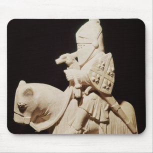 Ritter in der Rüstung auf seinem Pferd Mousepad