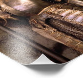 Ritter in der Rüstung Fotodruck (Ecke)