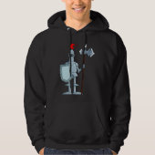 Ritter in der Rüstung Mittelalterliche Mens Hoodie (Vorderseite)