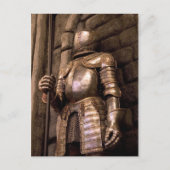 Ritter in der Rüstung Postkarte (Vorderseite)