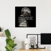 Ritter in glänzender Rüstung - Krieger motivierend Poster (Heimbüro)