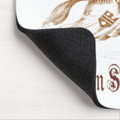 Ritter in glänzender Rüstung Mousepad (Ecke)