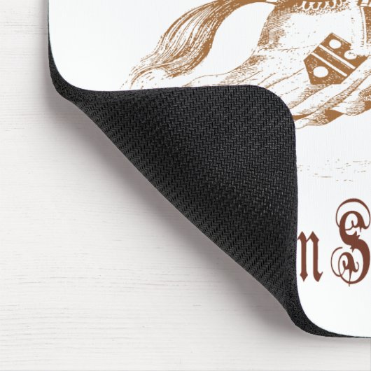 Ritter in glänzender Rüstung Mousepad (Ecke)