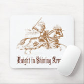 Ritter in glänzender Rüstung Mousepad (Mit Mouse)