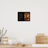 Ritter in glänzender Rüstung! Schutz der Güter. Poster (Küche)