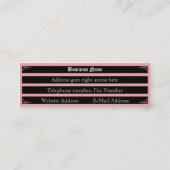 Ritter in glänzender Rüstungs-Visitenkarte Mini Visitenkarte (Rückseite)