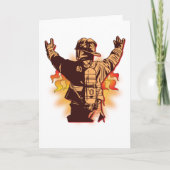 Ritter in leuchtender Rüstung Karte (Vorderseite)