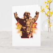 Ritter in leuchtender Rüstung Karte (Gelbe Blume)