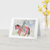 Ritter in leuchtender Rüstung Karte (Gelbe Blume)