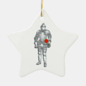 Ritter in leuchtender Rüstung Keramikornament (Vorne)