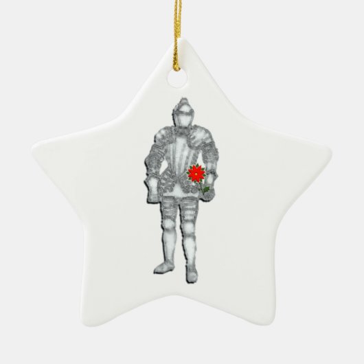 Ritter in leuchtender Rüstung Keramikornament (Vorne)