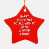 Ritter in leuchtender Rüstung Keramikornament (Hinten)