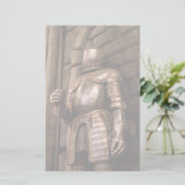 Ritter in Rüstung Briefpapier (Stehend Vorderseite)