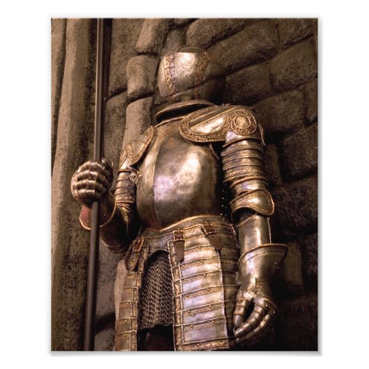 Ritter in Rüstung Fotodruck (Vorne)