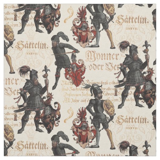 Ritter in Shining Armor aus der Renaissance Deutsc Stoff (Muster)