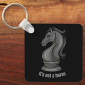 Ritter ist kein Pferdeschachspiel Schlüsselanhänger (Vorderseite)