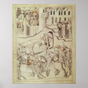 Ritter jouten möglicherweise im Hippodrom Poster