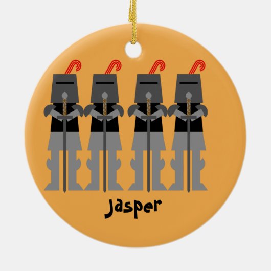 Ritter Keramik Ornament (Hinten)