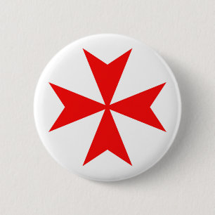 Ritter-Kreuz-Religionssymbol Maltas templar Button