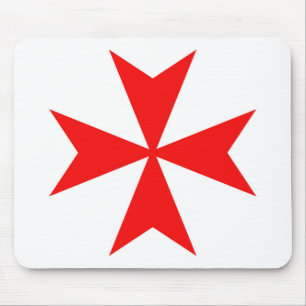 Ritter-Kreuz-Religionssymbol Maltas templar Mousepad