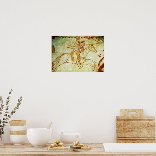 Ritter Kreuzfahrer Poster (Küche)