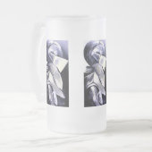 Ritter-mattierte Bier-Tasse Mattglas Bierglas (Vorderseite Links)