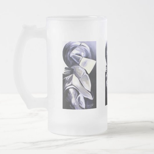 Ritter-mattierte Bier-Tasse Mattglas Bierglas (Links)