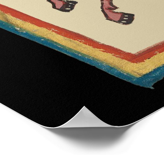 Ritter mit Adler Heraldry, Mittelalter des 14. Jah Poster (Ecke)