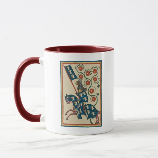 Ritter mit Adler Heraldry, Mittelalter des 14. Jah Tasse (Links)