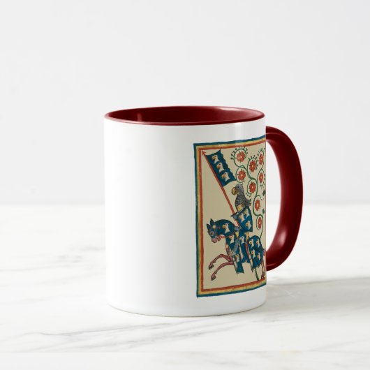 Ritter mit Adler Heraldry, Mittelalter des 14. Jah Tasse (VorderseiteRechts)