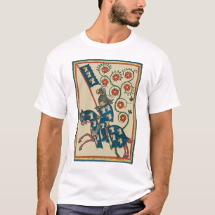 Ritter mit Adlerheraldik, 14. Jahrhundert Mittelal T-Shirt