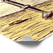 Ritter mit Taubenkunstposter Poster (Ecke)