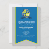 Ritter Mittelalterliche Schildkinder 10. Geburtsta Einladung (Rückseite)