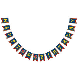 Ritter mittelalterliches Glück Geburtstag 10. bunt Wimpelkette