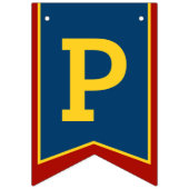 Ritter mittelalterliches Glück Geburtstag 10. bunt Wimpelkette (Dritte Fahne)