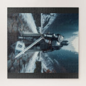 Ritter oder Paladin in Vollplatten-Rüstung Puzzle (Horizontal)