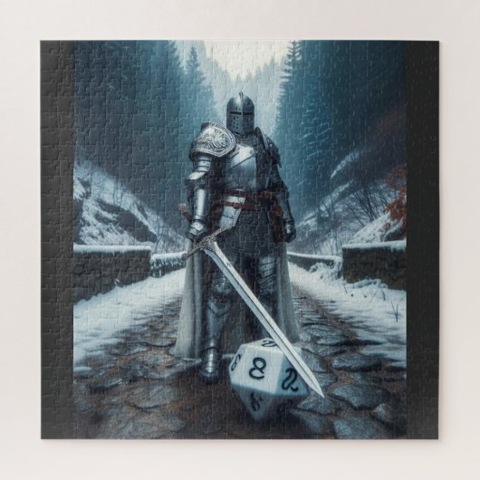 Ritter oder Paladin in Vollplatten-Rüstung Puzzle (Vertikal)