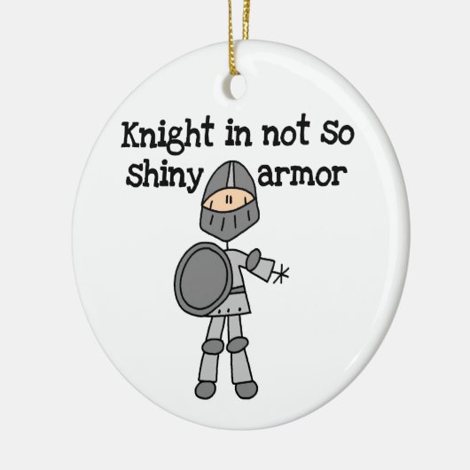 Ritter ohne Shine Keramikornament (Links)