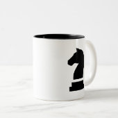 "Ritter-" Piktogramm-Tasse Zweifarbige Tasse (VorderseiteRechts)