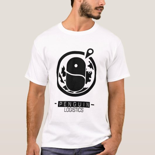 Ritter - Pinguin Logistischer T - Shirt (Vorderseite)